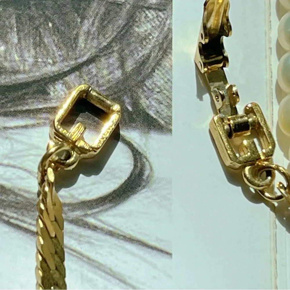 Vintage Givenchy chain bracelet in gold tone. - Picture 7 of 14